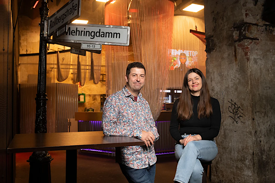 Florian Winkler-Schwarz und Katja Jäger im SchwuZ, das 1995 bis 2013 noch am Mehringdamm war.