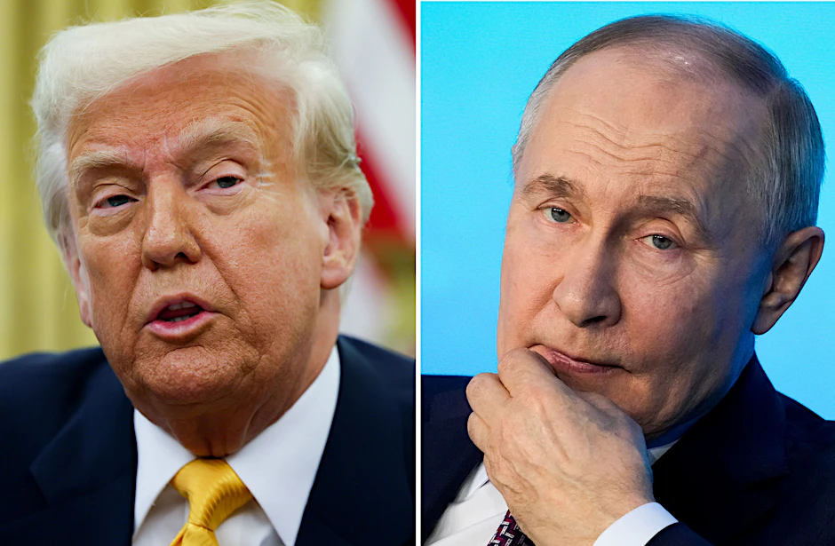 US-Präsident Donald Trump (l) und der russische Präsident Wladimir Putin haben lange telefoniert.