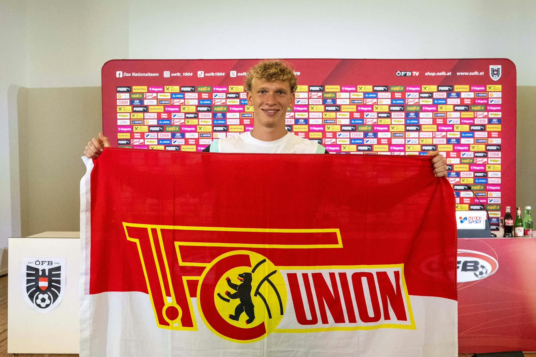 Leopold Querfeld hält die Fahne des 1. FC Union Berlin in zwei Nations-League-Spielen mit Österreich hoch.