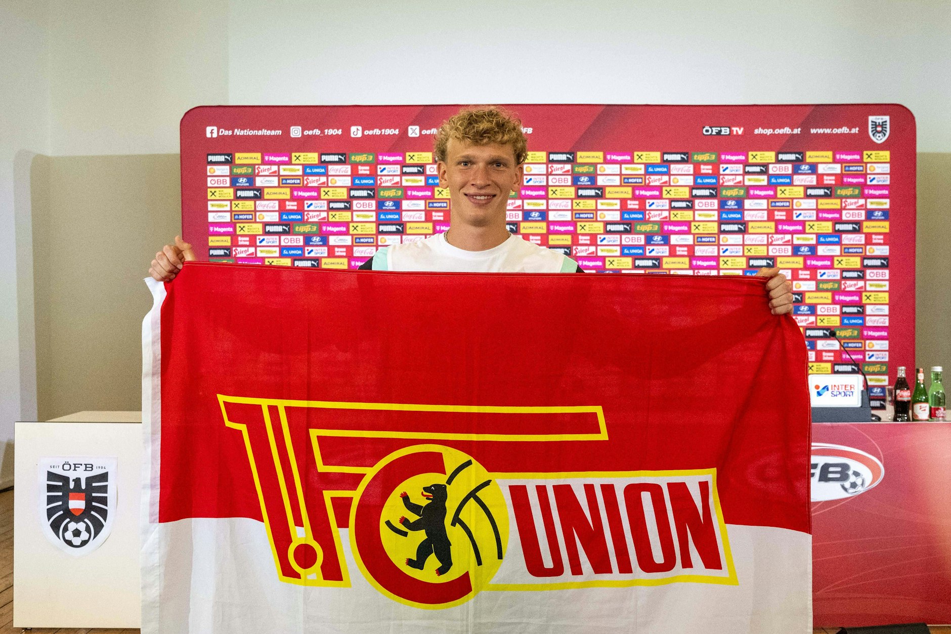 Leopold Querfeld hält die Fahne des 1. FC Union Berlin in zwei Nations-League-Spielen mit Österreich hoch.