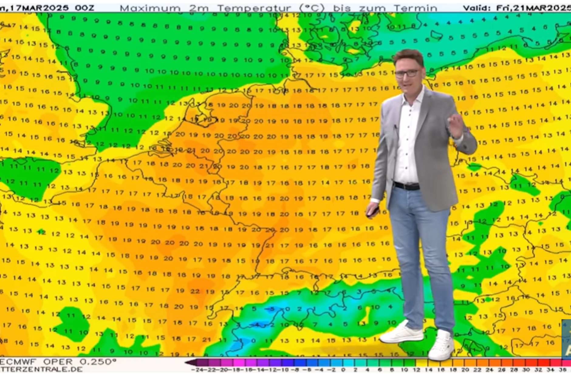 Es wird frühsommerlich warm, weil Wetter-Experte Dominik Jung.