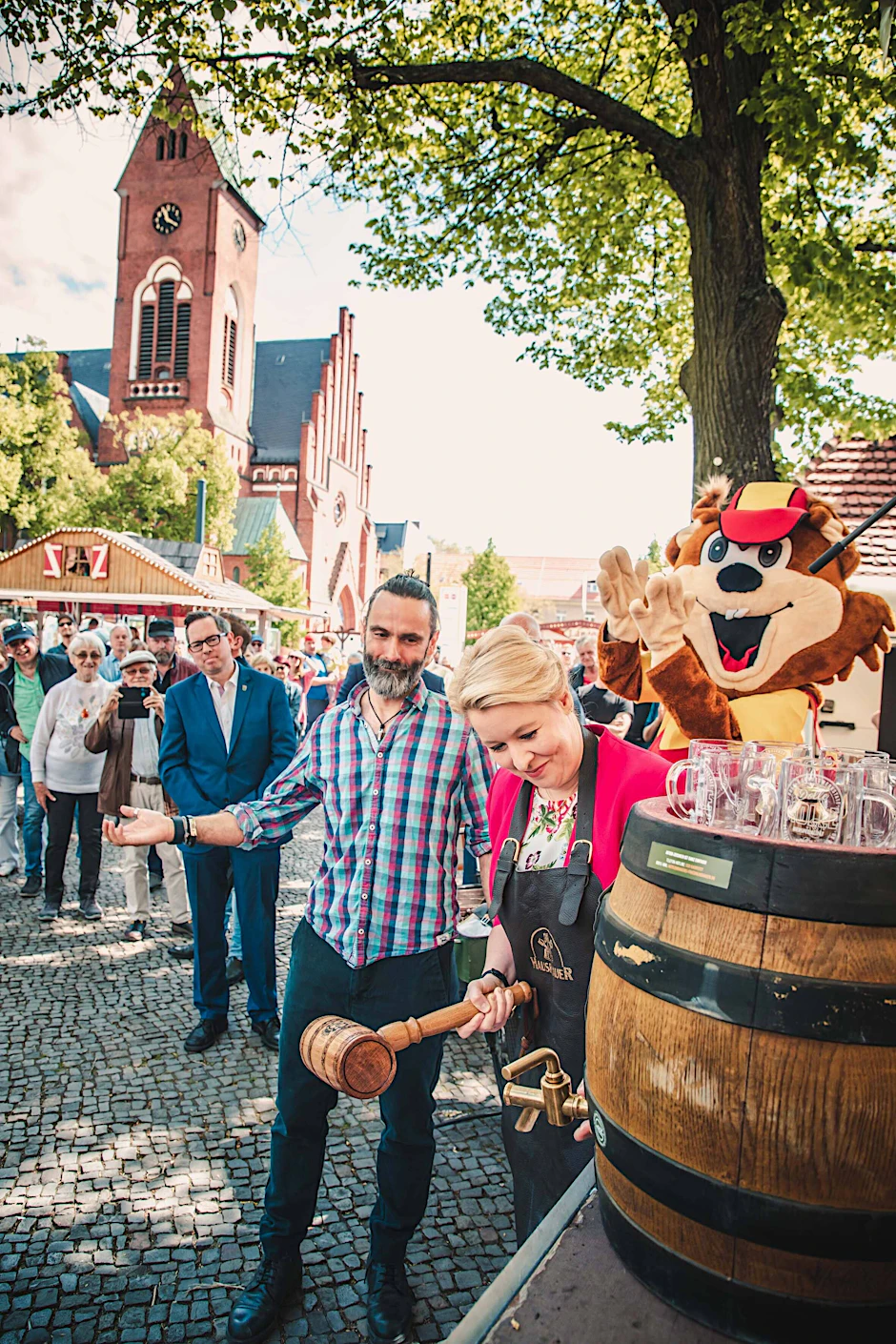 Das Bölschefest in Köpenick wurde aus Angst vor Anschlägen abgesagt. Im letzten jahr war sogar Franziska Giffey zur Eröffnung vor Ort. 