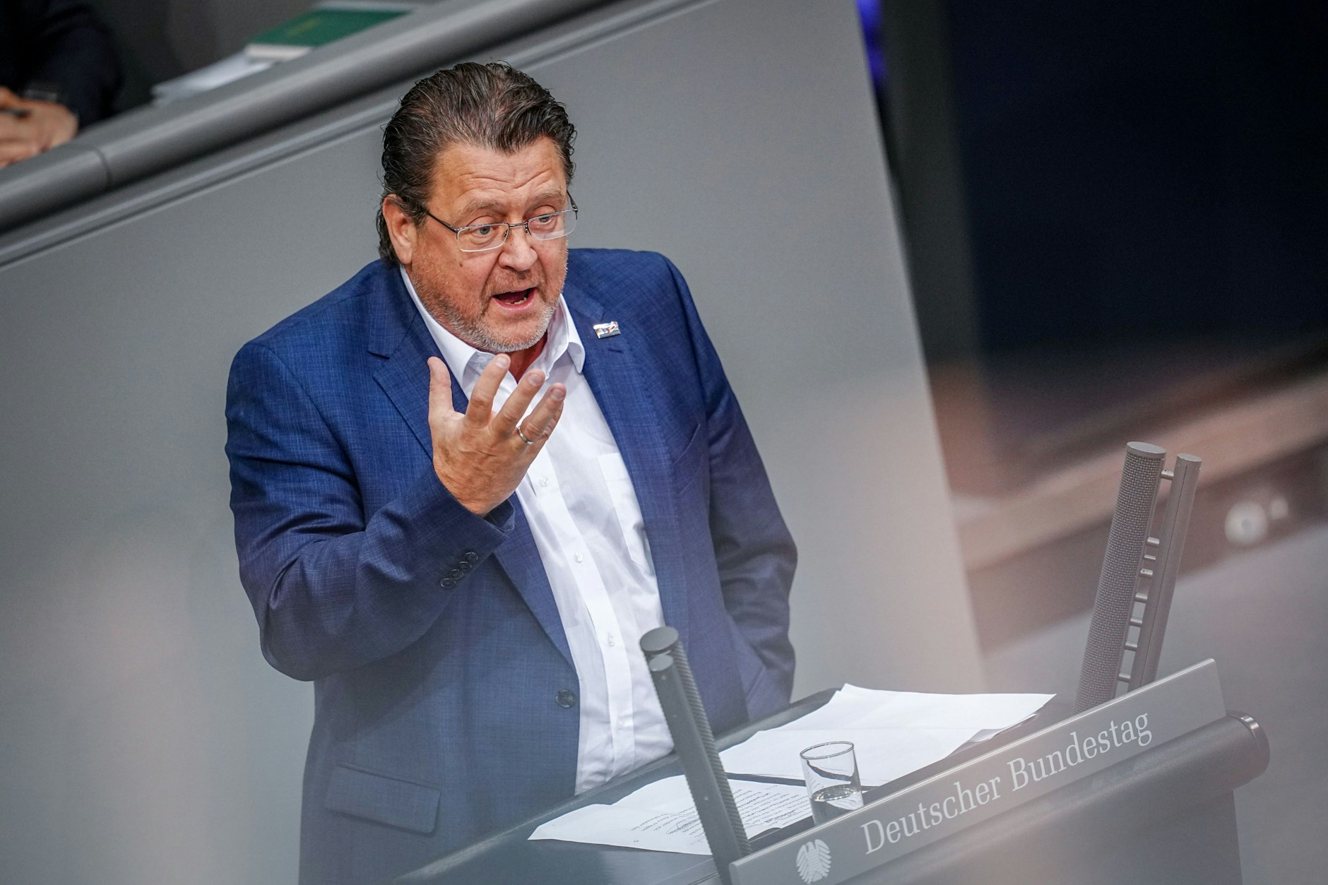 Stephan Brandner (AfD) will gemeinsam mit seiner Partei das Schuldenpaket stoppen.