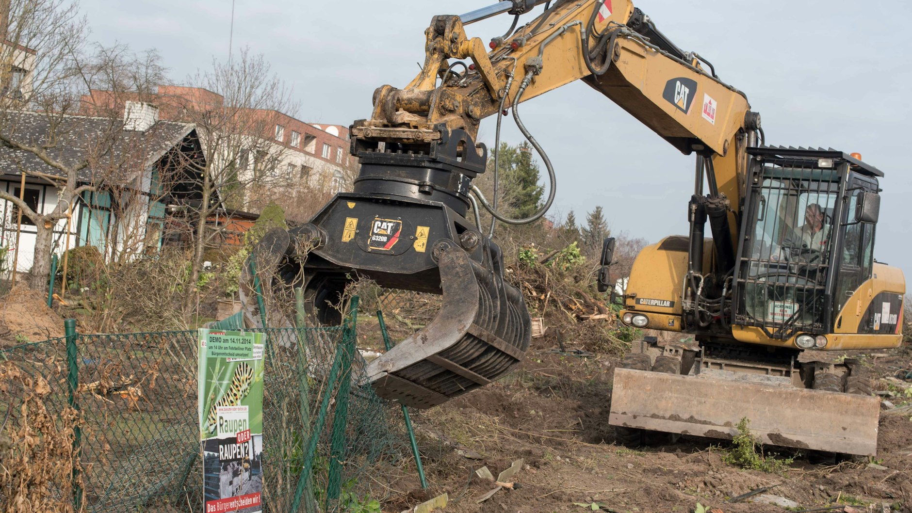 Das war 2016: In der Kolonie Oeynhausen machten Bagger über die Hälfte der 300 Gärten platt.