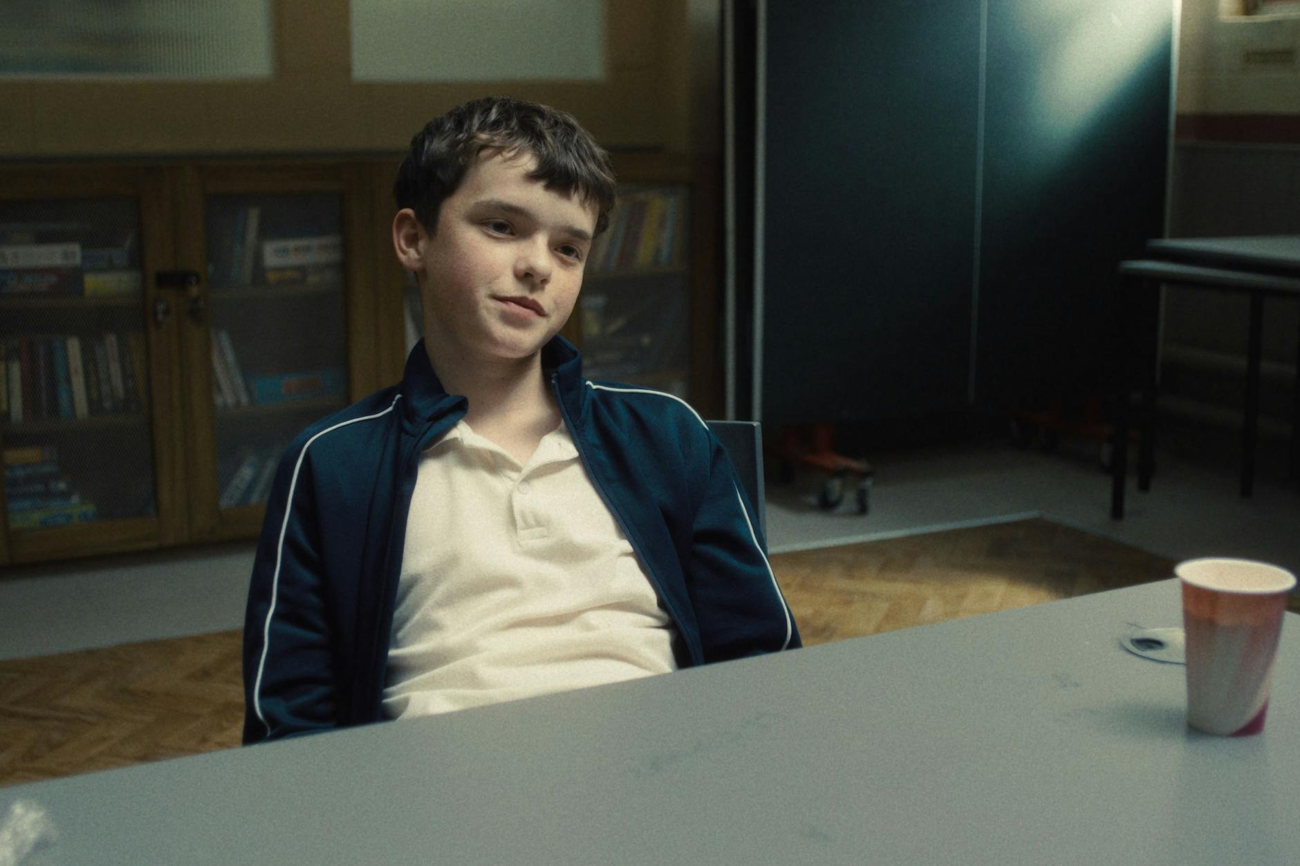 Owen Cooper spielt Jamie Miller in der britischen Netflix-Serie „Adolescence“.