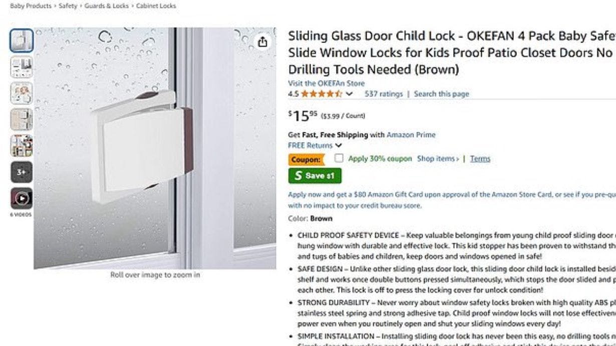 Diese Kindersicherung steht bei Amazon weiter zum Verkauf.