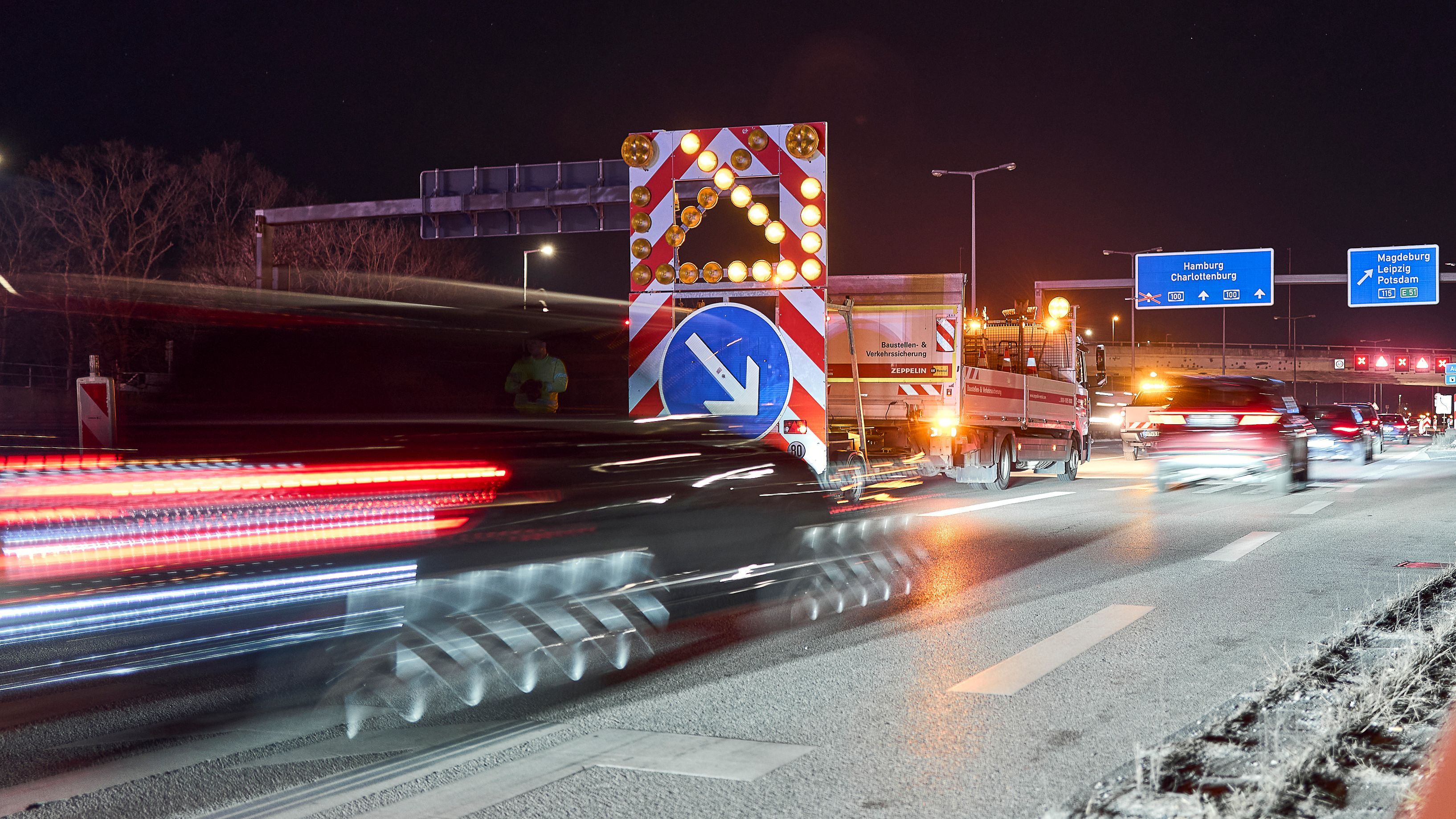 Kaputte A100-Brücke: Staus am Montag, weil Umfahrung nicht fertig ist