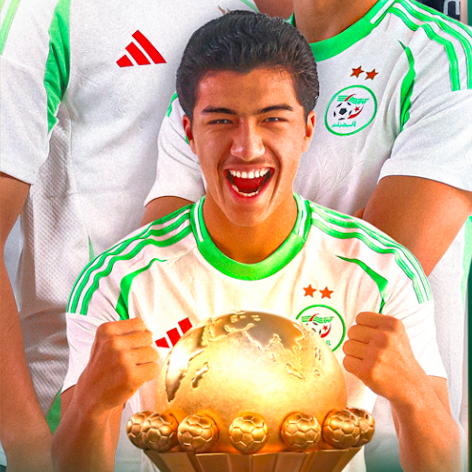 Ibo Maza im Nationaltrikot Algeriens. Sein Ziel ist die WM 2026.