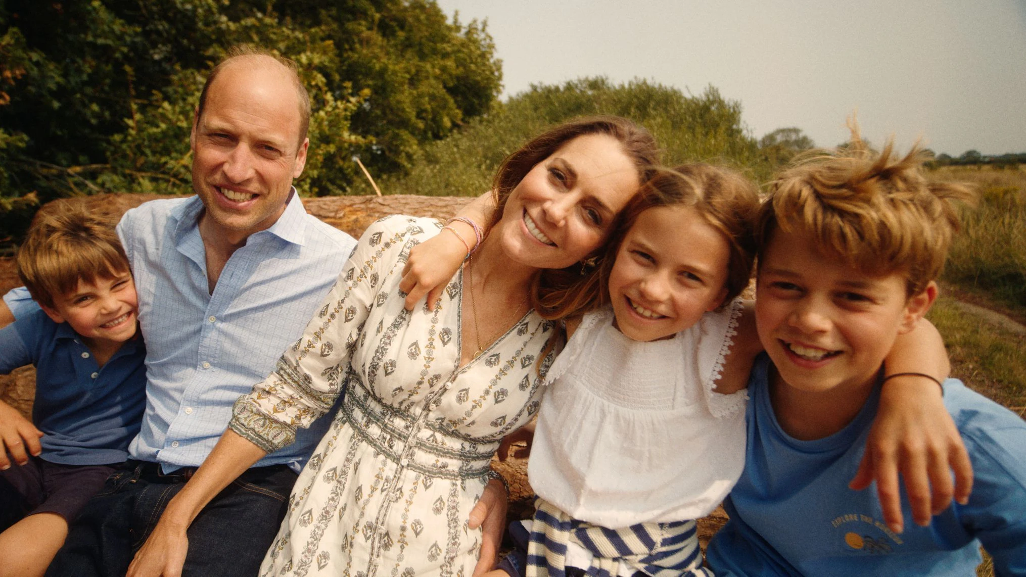 Prinzessin Kate und Prinz William mit ihrem gemeinsamen Kindern George (11), Charlotte (9) und Louis (6).