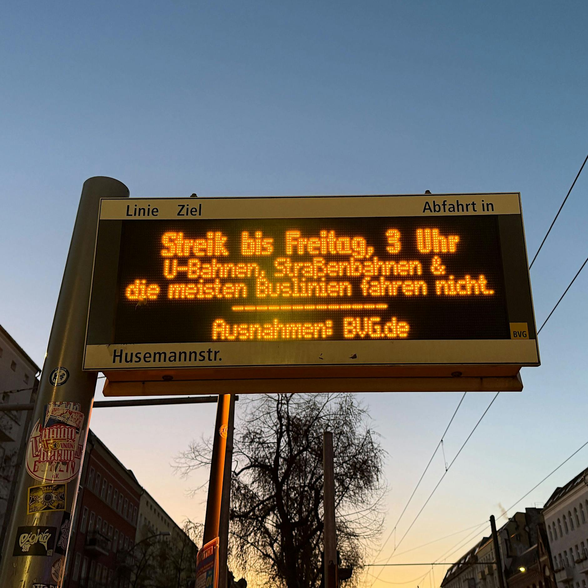 Trotz A100-Chaos gibt es Streik bei der BVG – DAS ist der Notfahrplan