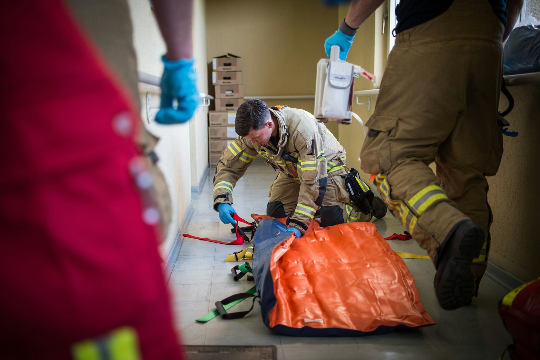 Berliner Rettungssanitäter im Einsatz