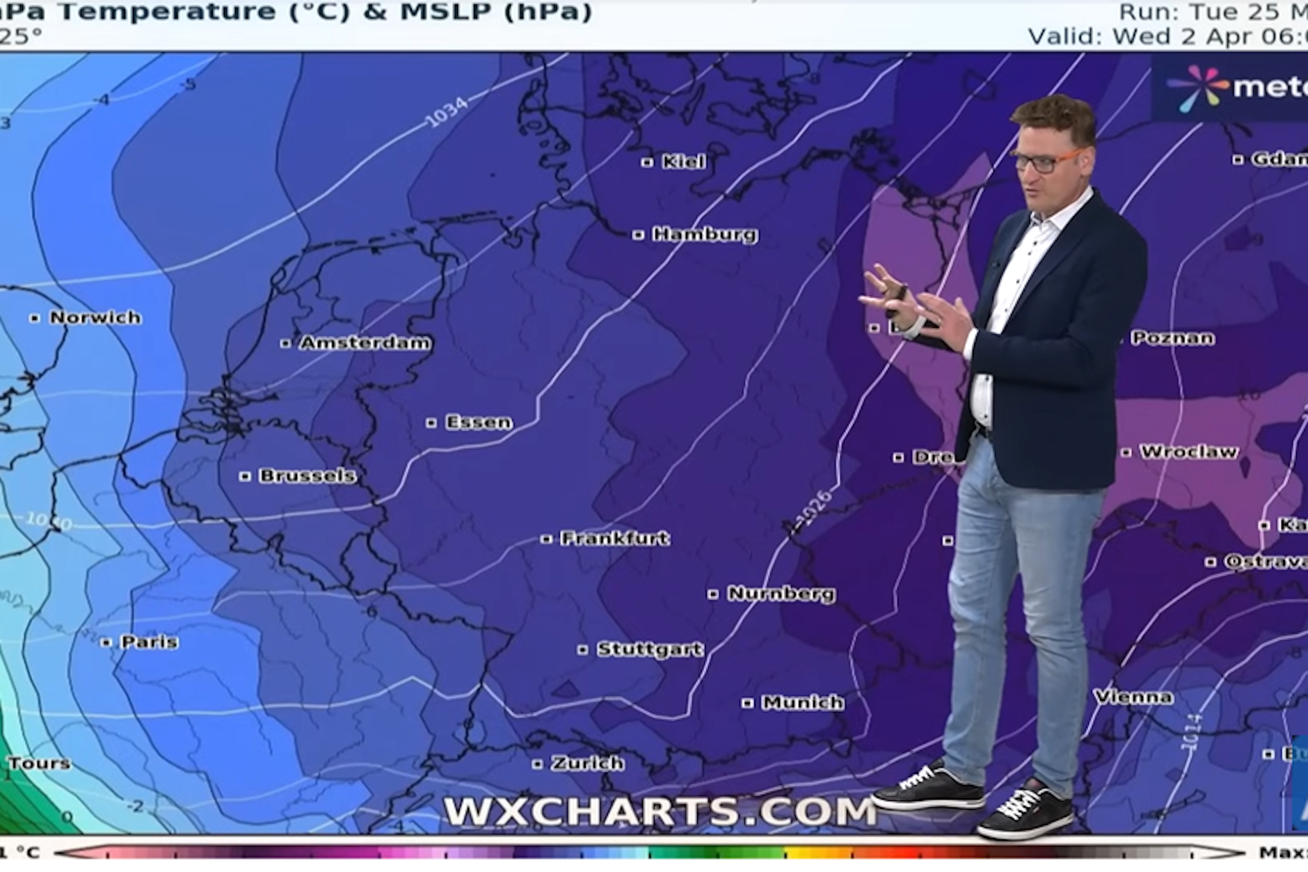 Wetter-Experte Dominik Jung erklärt den massiven Kälteeinbruch, den das GSF-Modell prognostiziert.