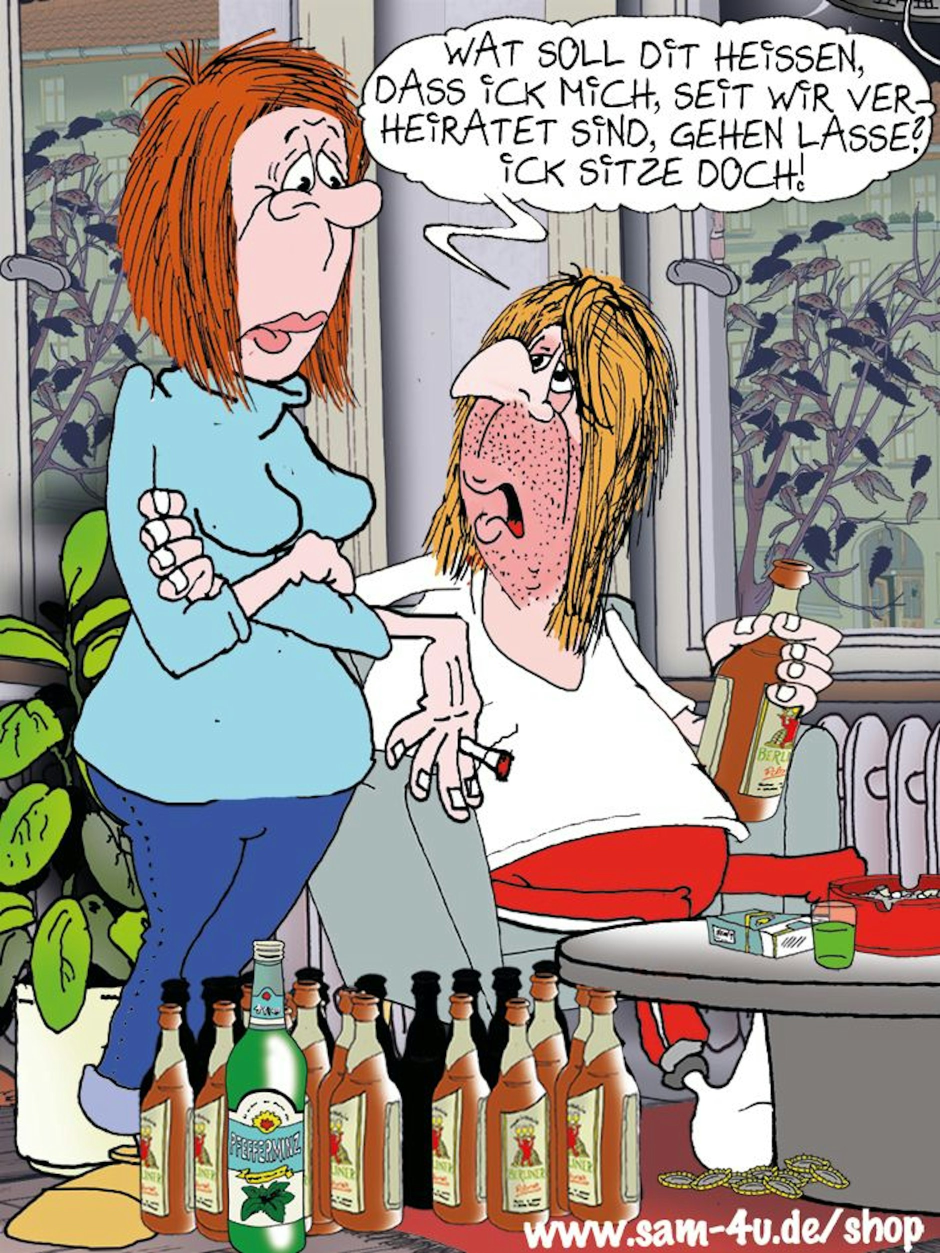 Der Cartoon des Tages kommt auch heute von unserem Zeichner Sam Paff aus Berlin.