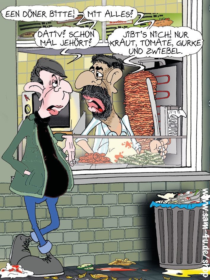 Der Cartoon des Tages von Zeichner Sam Paff aus Berlin - er gehört einfach zu unserer Rubrik Witz des Tages dazu!