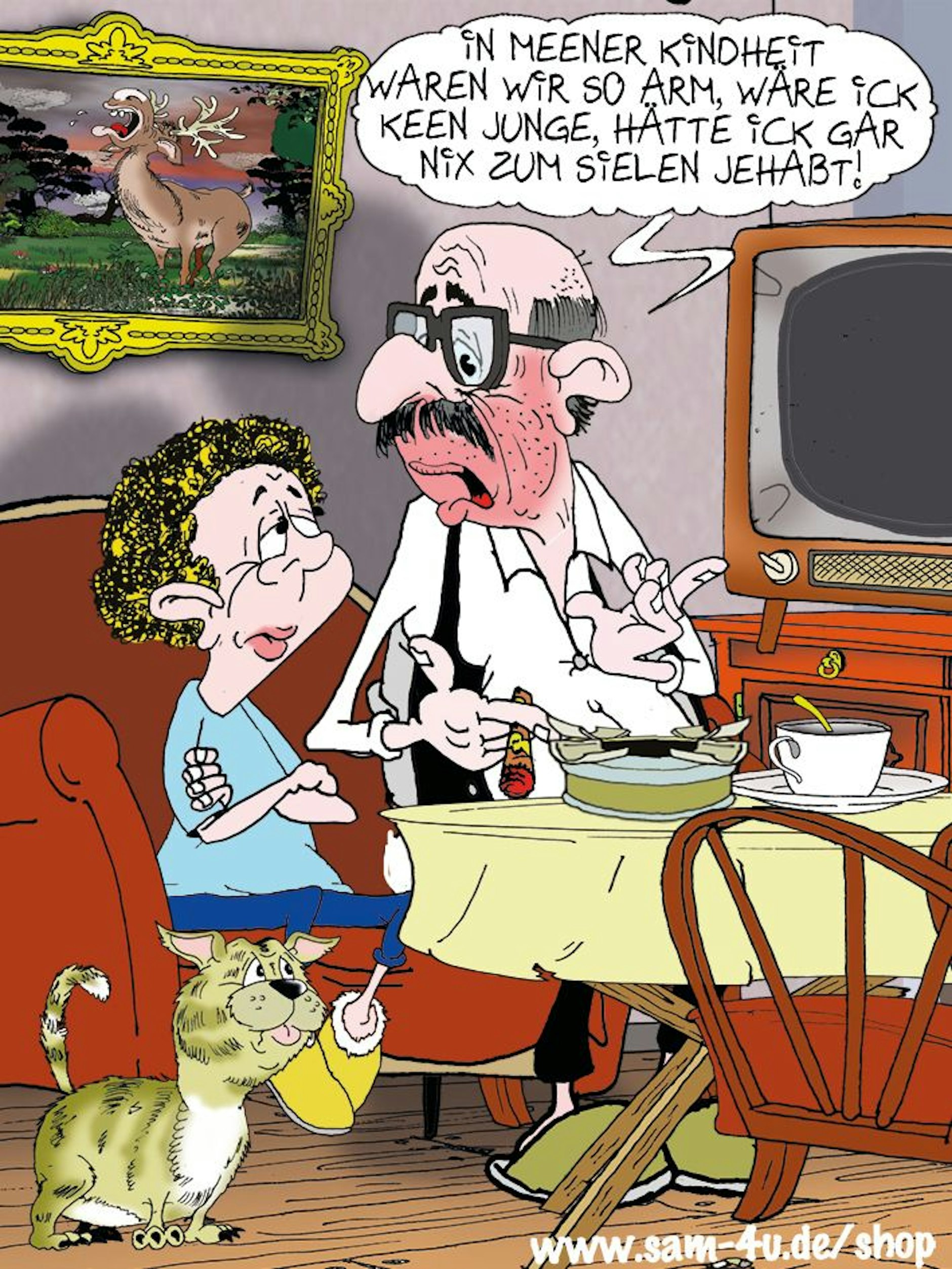 Vorhang auf für unseren Cartoon des Tages, der auch heute von Zeichner Sam Paff aus Berlin kommt.