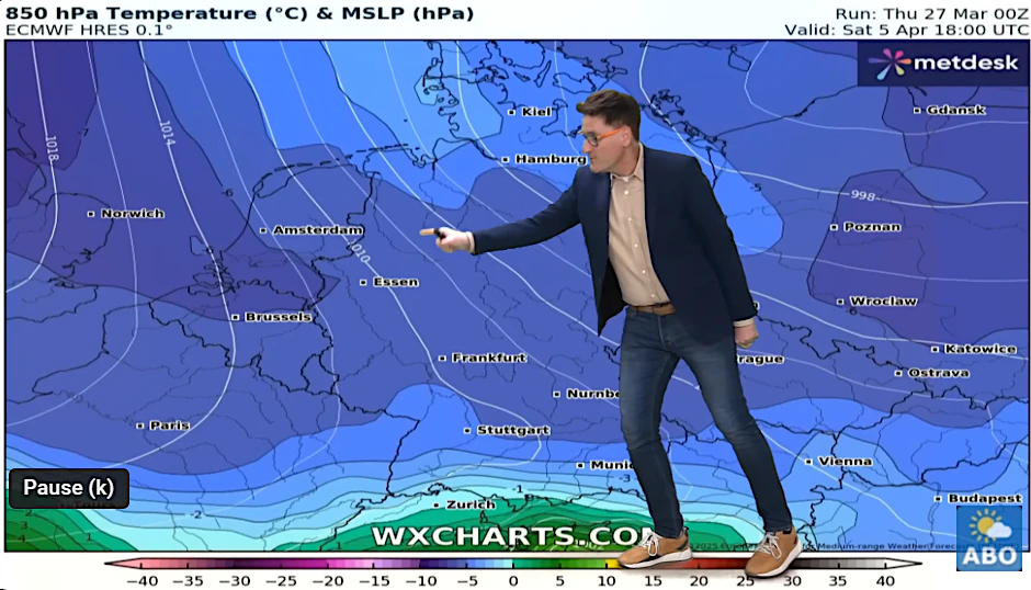 Einige Wetter-Modelle prognostizieren für Anfang April einen Kälte-Schock, erklärt Meteorologe Dominik Jung.