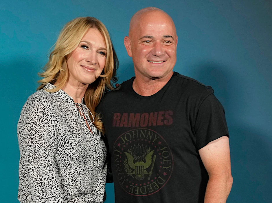 Die ehemaligen Tennis-Asse Steffi Graf und Andre Agassi sind der Trendsportart Pickleball verfallen.