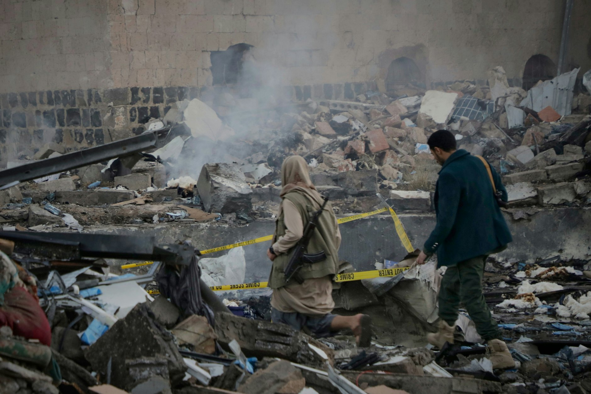 Von US-Luftangriffen getroffen, geplant per Signal-App: die Hauptstadt Sanaa im Jemen