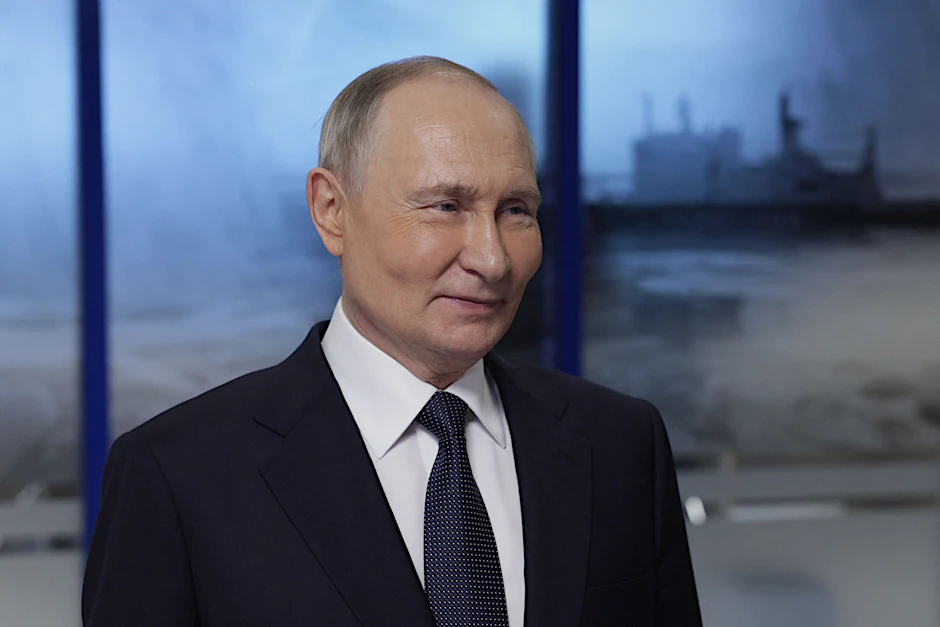Russlands Präsident Wladimir Putin beim Artikforum in Murmansk