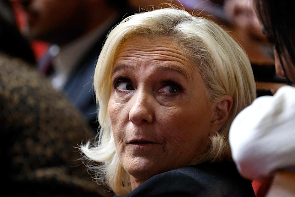 Die Politikerin der französischen rechtsextremen Partei Rassemblement National, Marine Le Pen.