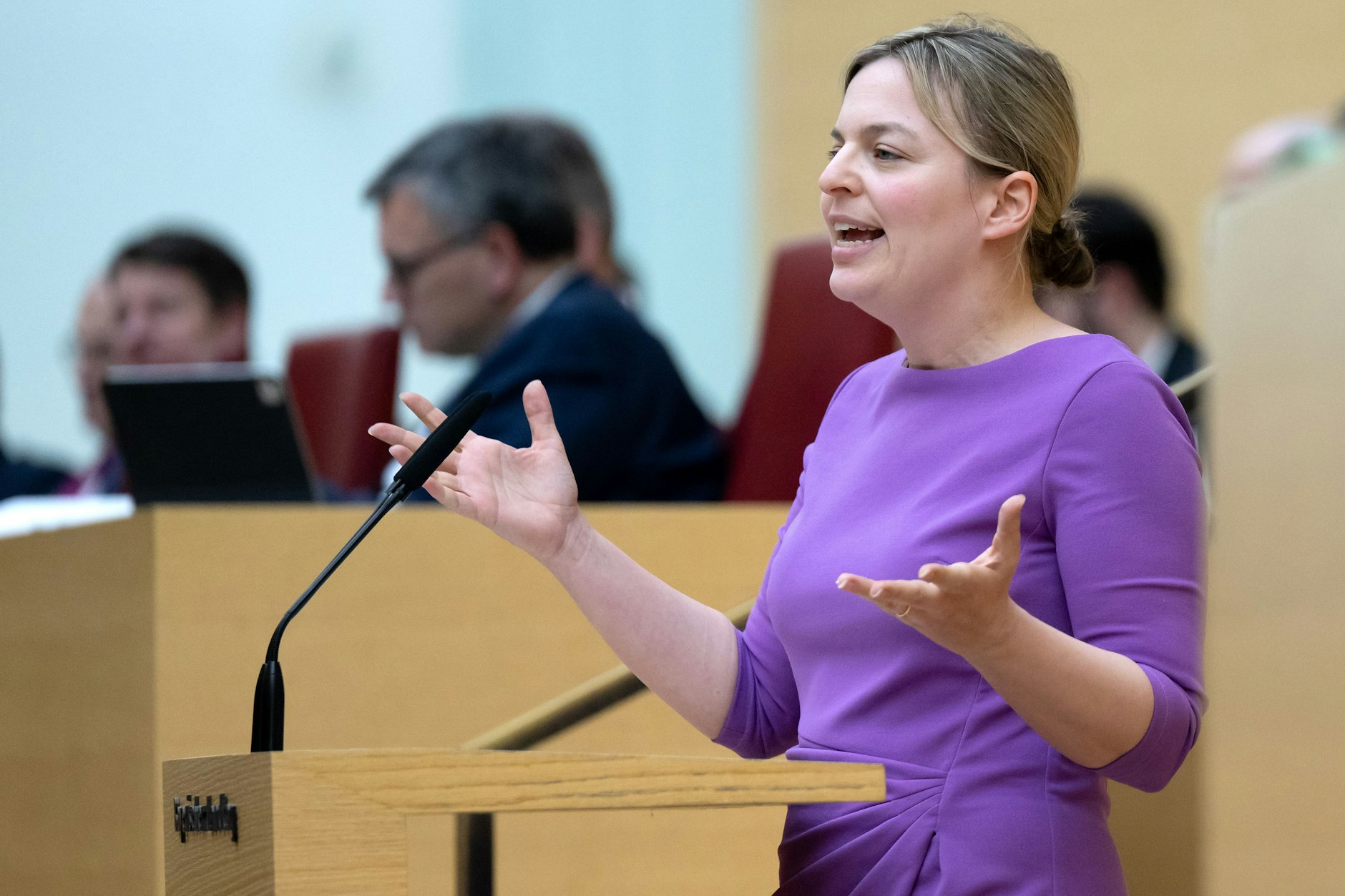 Hatte mit ihrem Parteifreund Florian Siekmann die Idee vom Pflicht-„Freiheitsdienst“: Katharina Schulze, Fraktionsvorsitzende der bayerischen Grünen. (Archivbild)