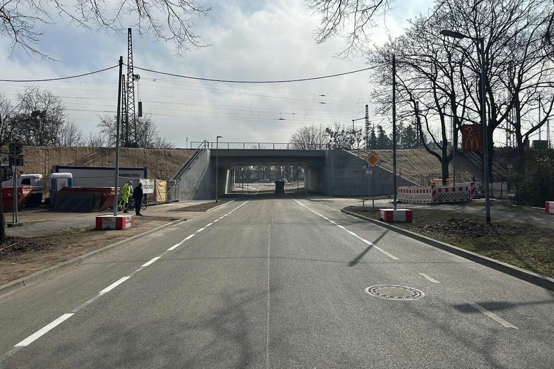 Die Marwitzer Straße in Hennigsdorf ist nach Bauarbeiten wieder befahrbar.
