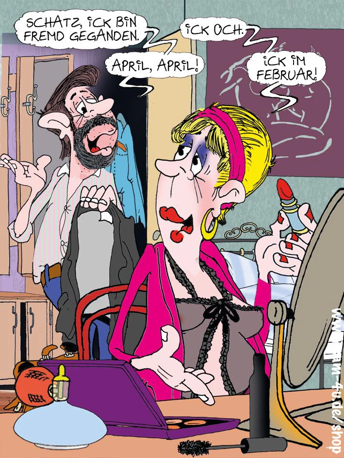Auch heute haben wir einen Cartoon des Tages für Sie - starten Sie mit unserem Zeichner Sam Paff aus Berlin in den Dienstag!