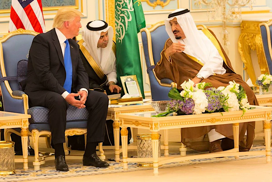 US-Präsident Donald Trump (l.) und König&nbsp;Salman bin Abdulaziz Al Saud von Saudi-Arabien im Jahr 2017