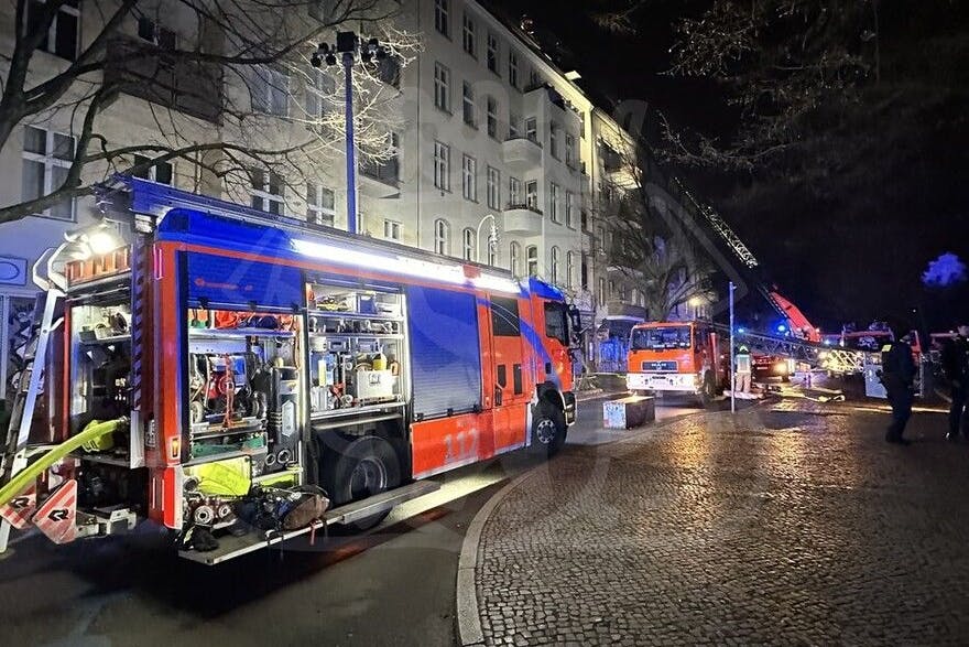 Brandbekämpfung in Kreuzberg