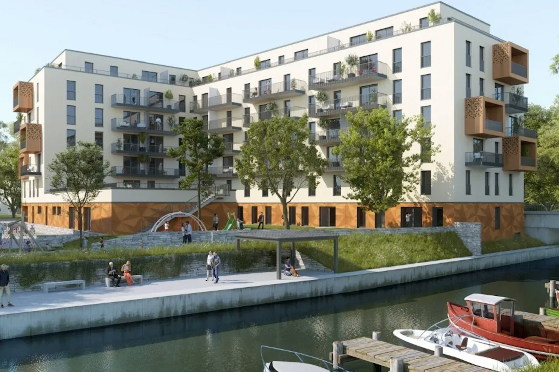 In Treptow-Köpenick wird aktuell ein Gebäude gebaut, das auch barrierefreie Wohnungen für Senioren, Studenten und Menschen mit Assistenzbedarf anbietet.