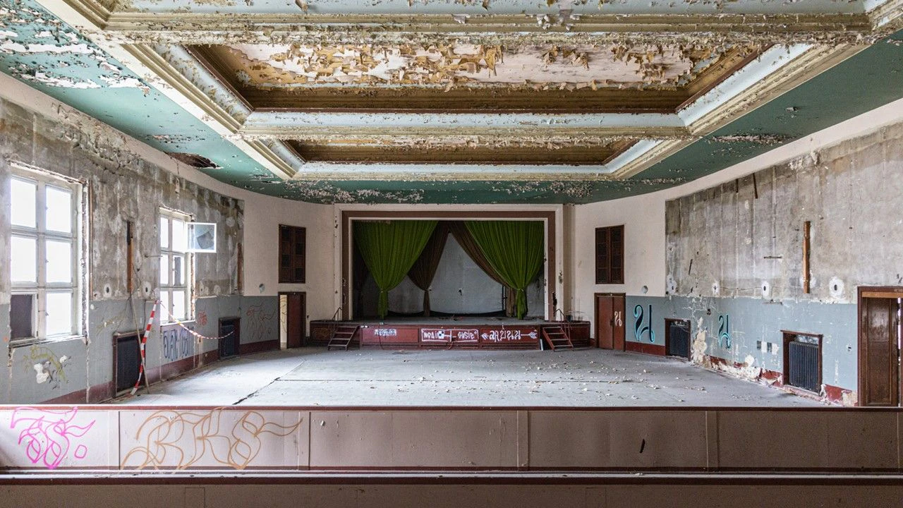 So sah der große Saal in der neu geplanten „Wilhelmine“ in Oberschöneweide bisher aus. 
