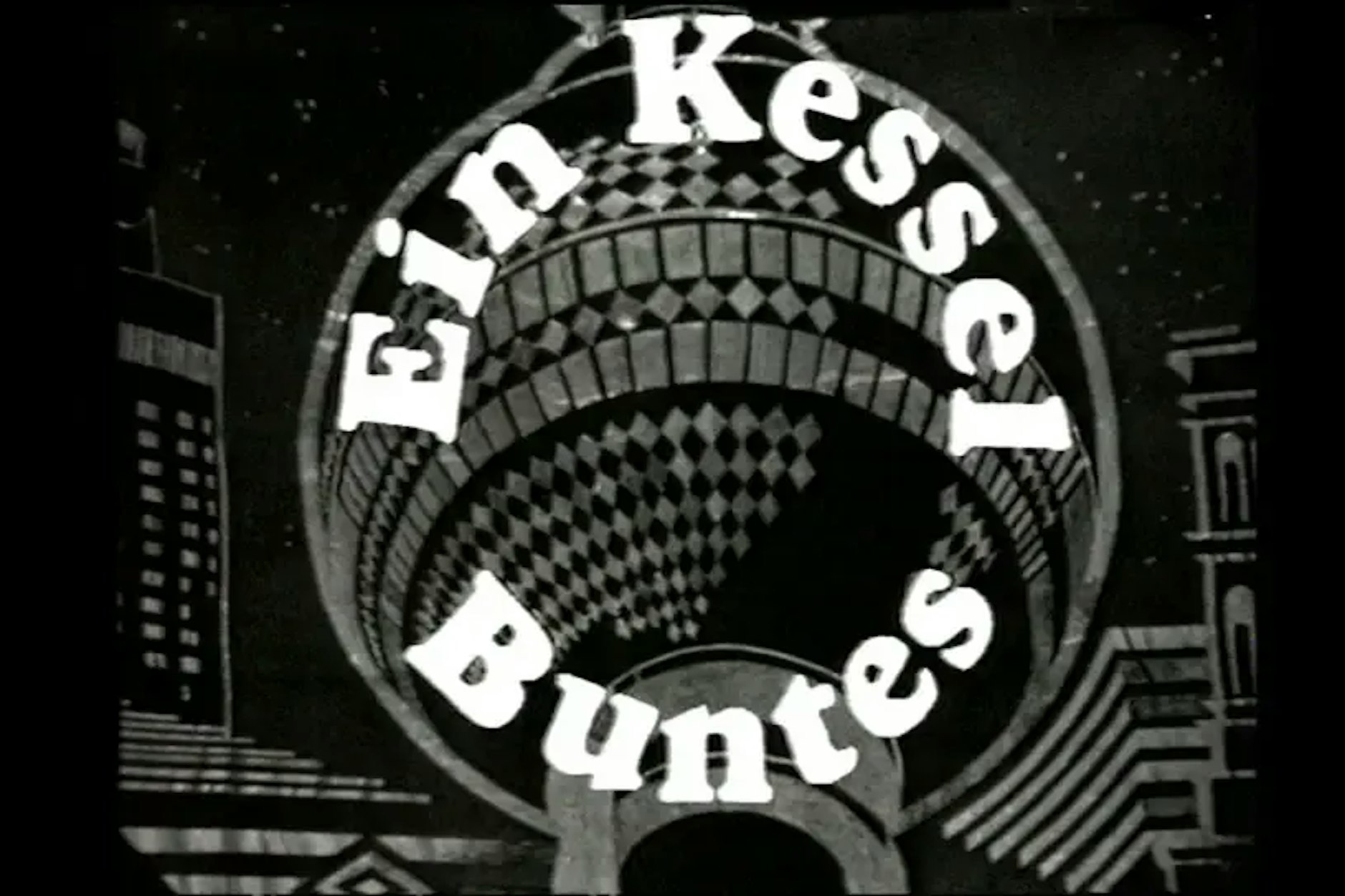 Mit diesem Auftaktbild startete am 29. Januar 1972 die Unterhaltungsshow „Ein Kessel Buntes“ im DDR-Fernsehen.
