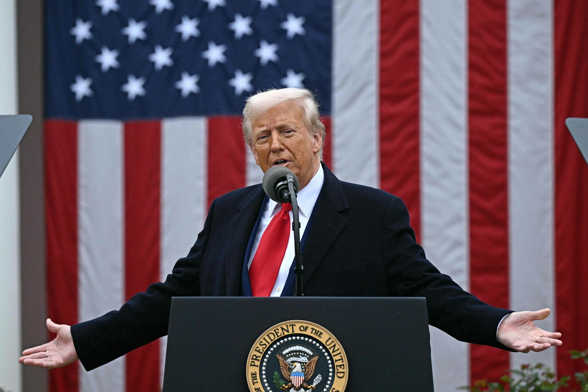 Donald Trump holte am Mittwoch (Ortszeit) zum handelspolitischen Rundumschlag aus.