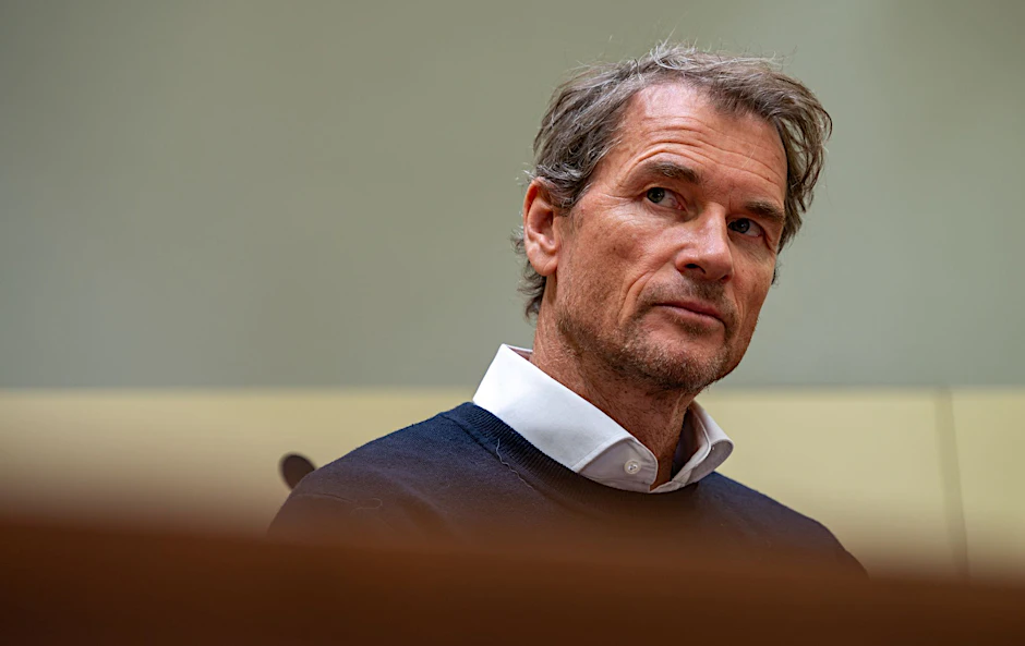 Der frühere Nationaltorwart Jens Lehmann im Gerichtssaal 101 im Amtsgericht München.