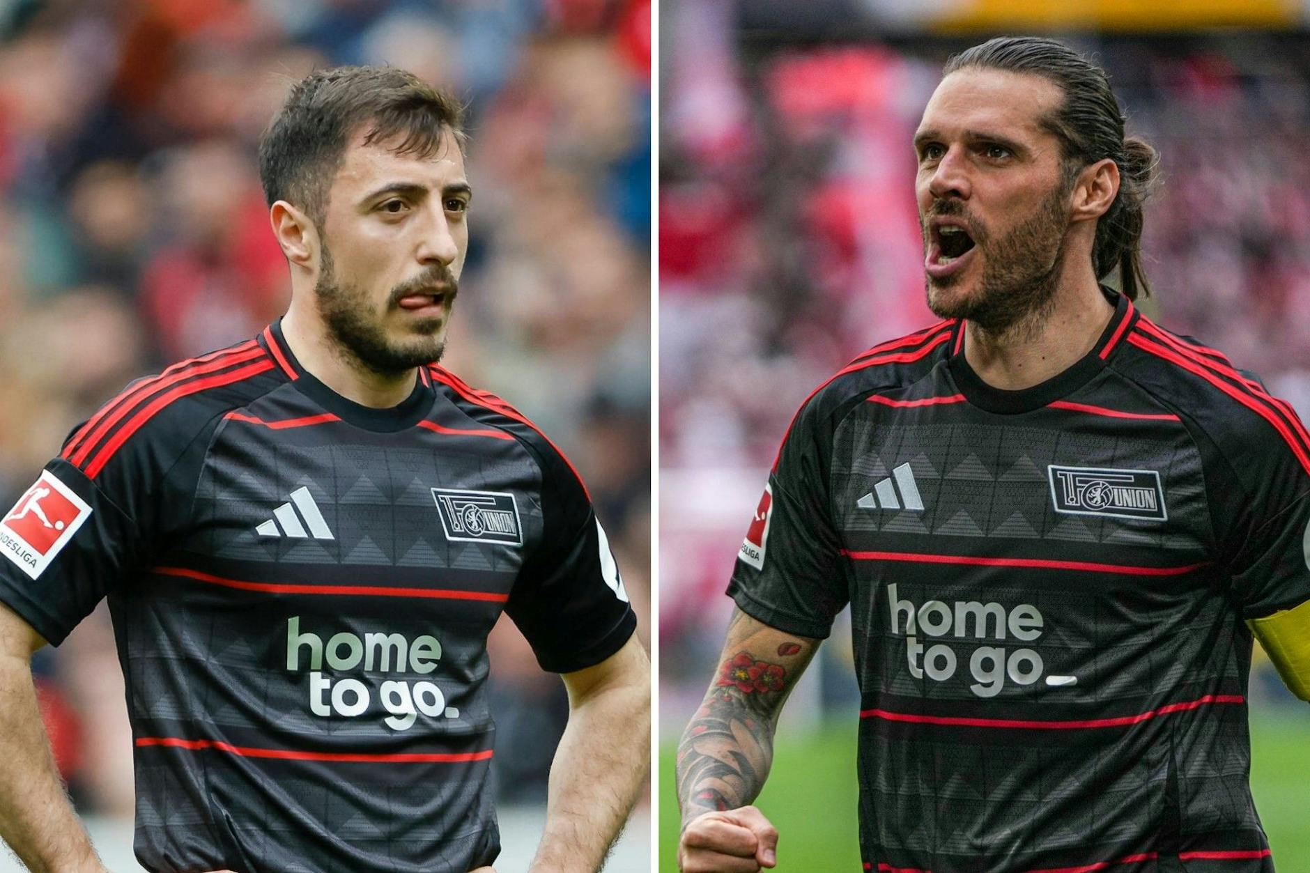 Die Verteidiger Josip Juranovic (29) und Kapitän Christopher Trimmel (38, r.) sind beim 1. FC Union unter Trainer Steffen Baumgart (53) beide derzeit gefragt.