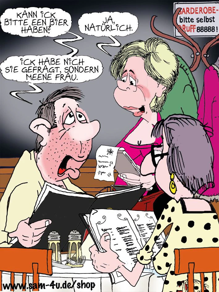 Unser Cartoon des Tages kommt auch heute von Zeichner Sam Paff aus Berlin.