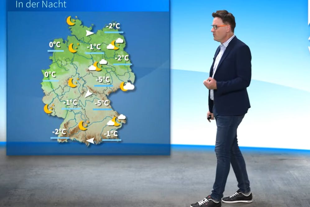 In der Nacht auf Montag fallen die Temperaturen bis auf minus 5 Grad.