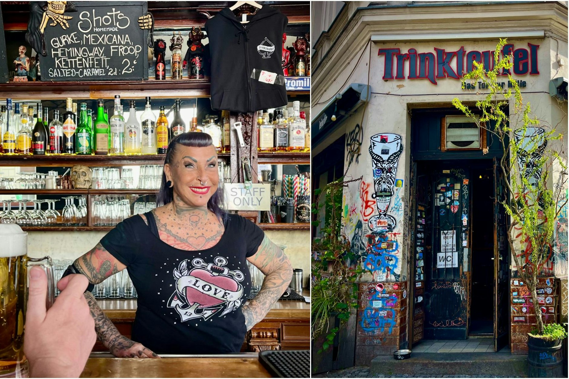 Kultkneipe Trinkteufel in der Naunynstraße 60, in Berlin-Kreuzberg – mit Petra hinter der Theke!