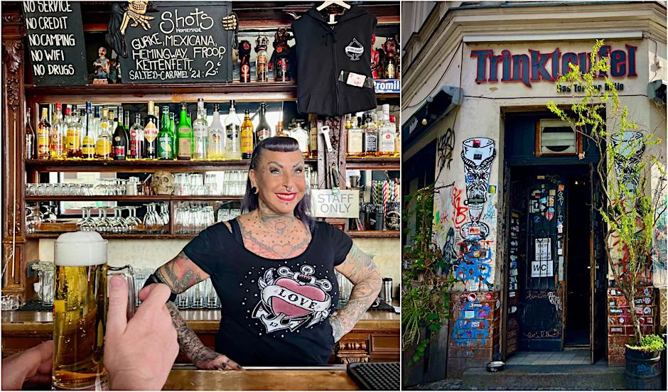 Kultkneipe Trinkteufel in der Naunynstraße 60, in Berlin-Kreuzberg – mit Petra hinter der Theke!