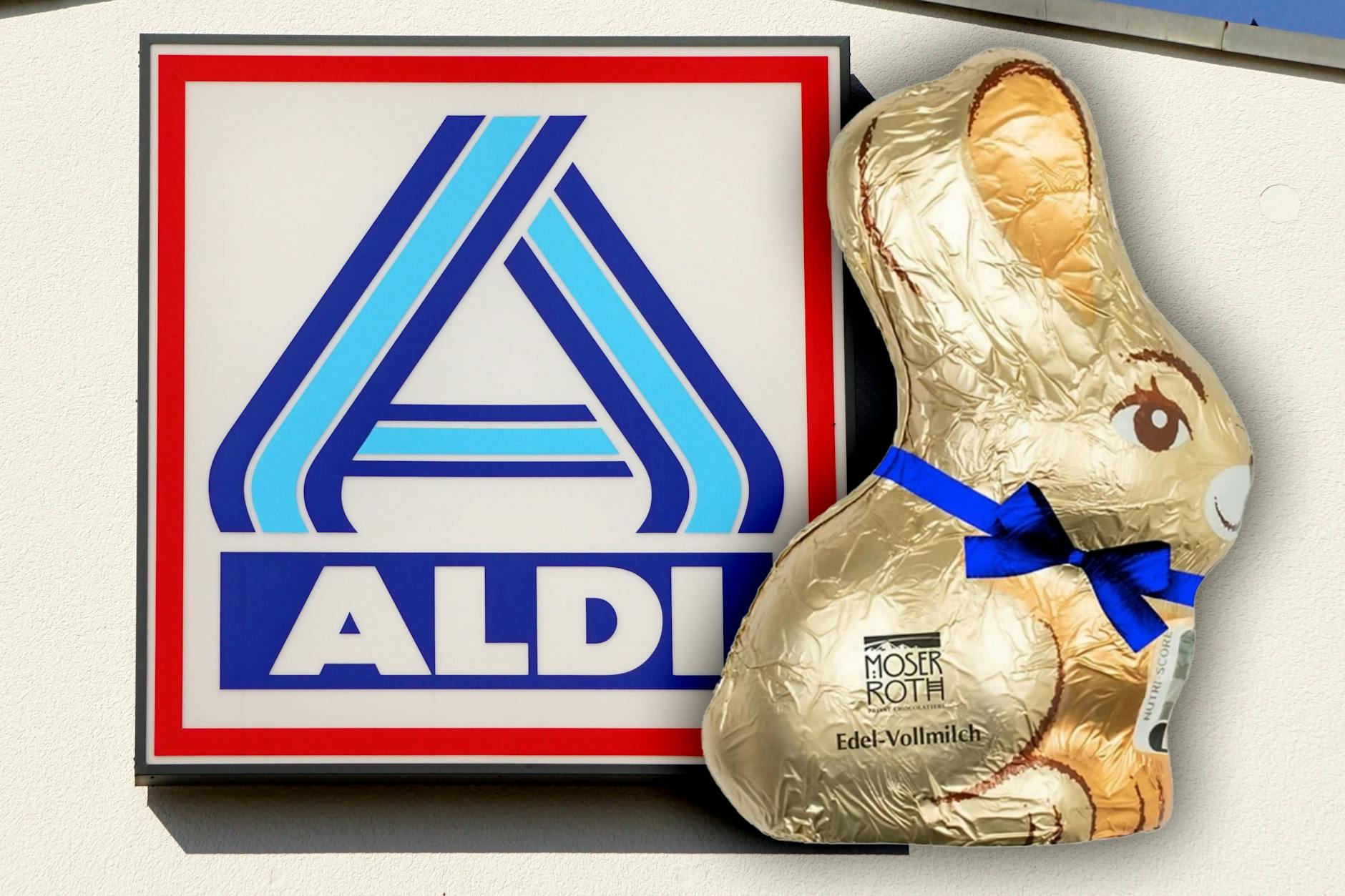 Der Sitzhase findet sich unter anderem im Sortiment des Discounters Aldi.