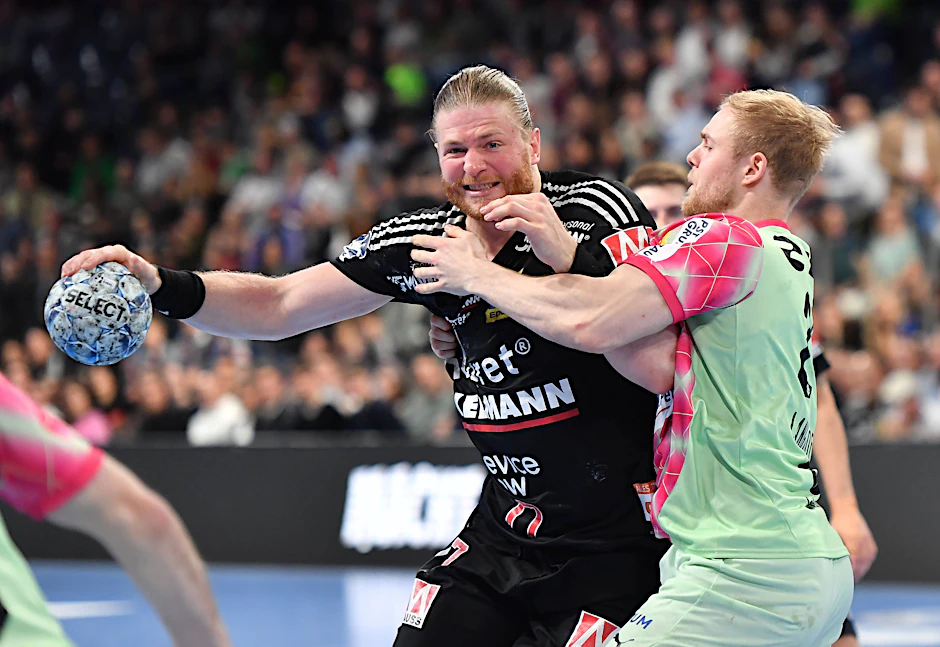 Hatten keinen richtigen Zugriff: Berlins Handball-Füchse in Erlangen.
