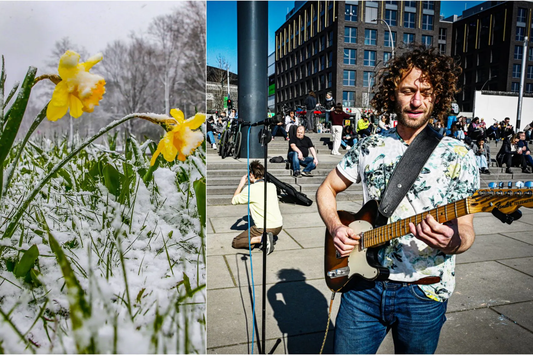 Zwischen Spree-Sonne, blühende Bäumen und Eiskälte im Schatten: Willkommen im April-Berlin.