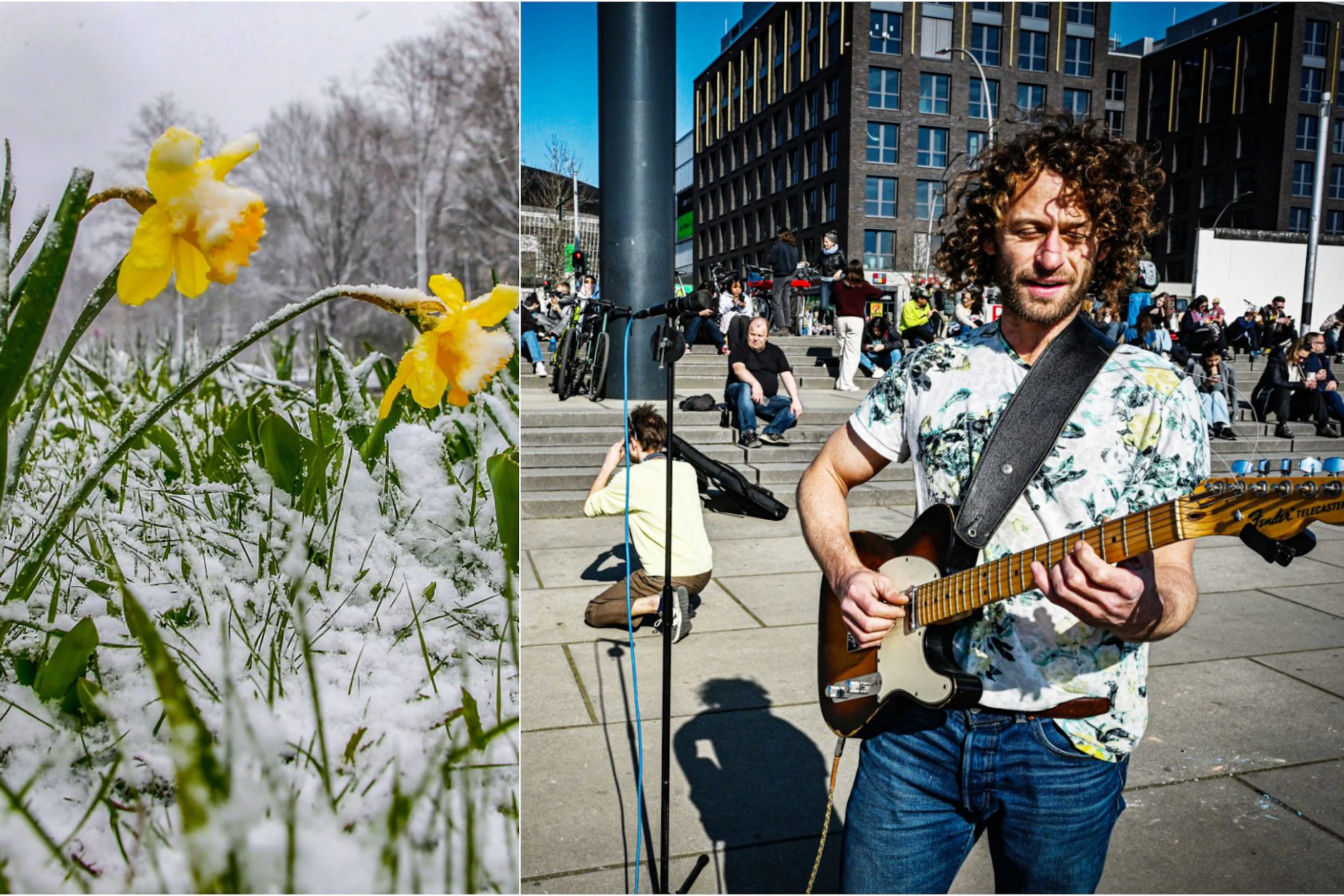 Zwischen Spree-Sonne, blühende Bäumen und Eiskälte im Schatten: Willkommen im April-Berlin.