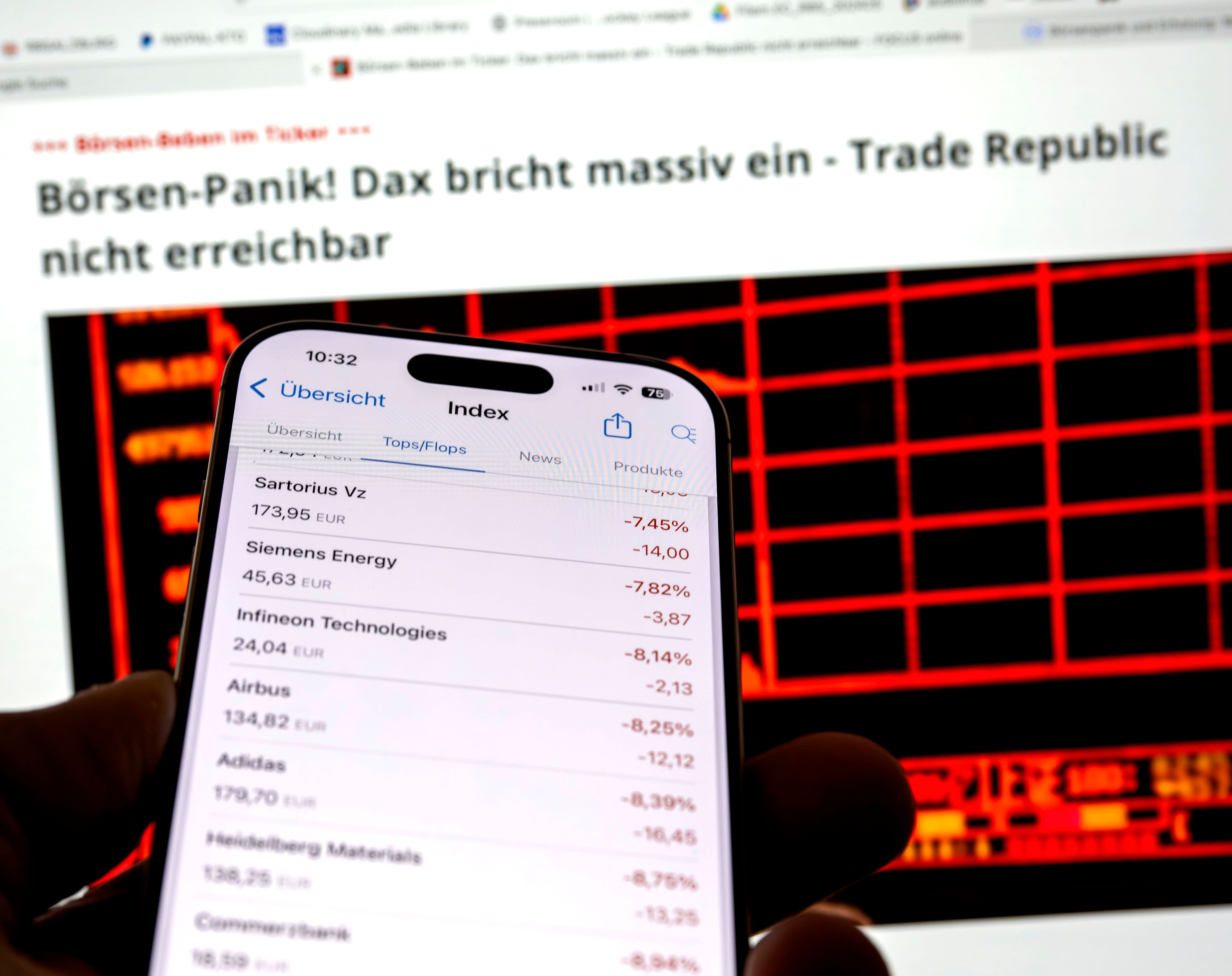 Image - Berliner Online-Broker Trade Republic hat Störungen! Börsen-Panik ist spürbar