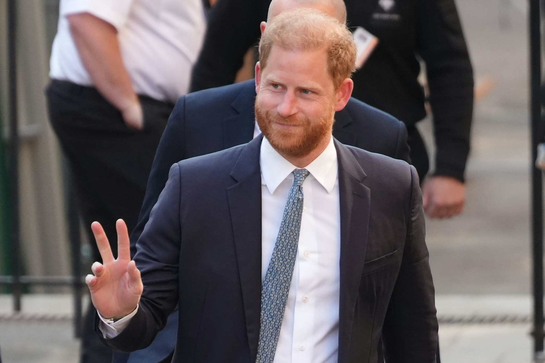 Prinz Harry, Herzog von Sussex, kommt am Royal Courts of Justice an.