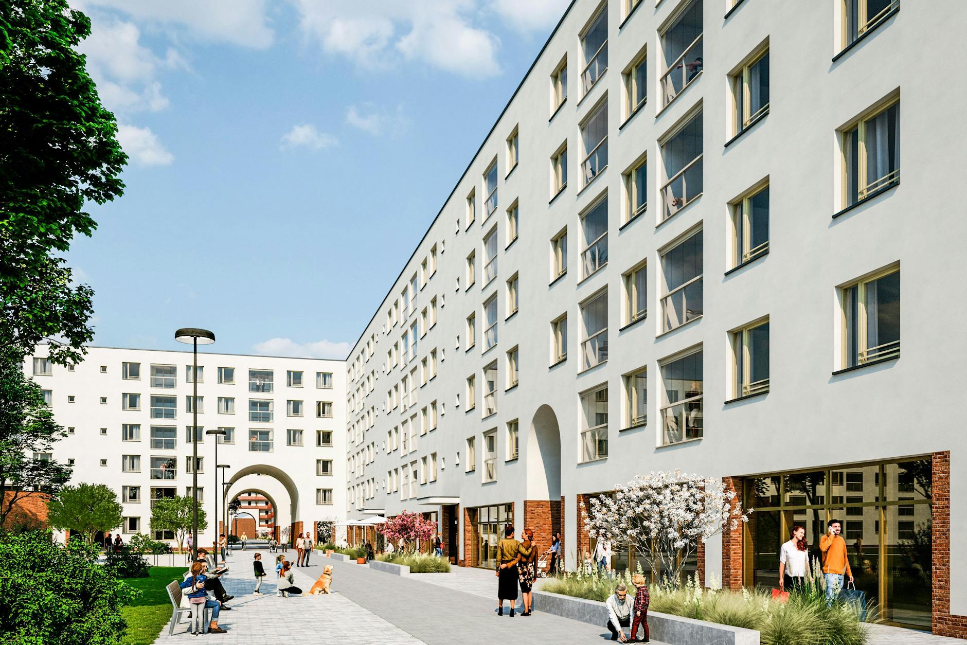 Bei der Sitzung des Baukollegiums wurde unter anderem das neue Fassaden- und Gestaltungskonzept der Wohnbebauung des Georg-Knorr-Parks vorgestellt.