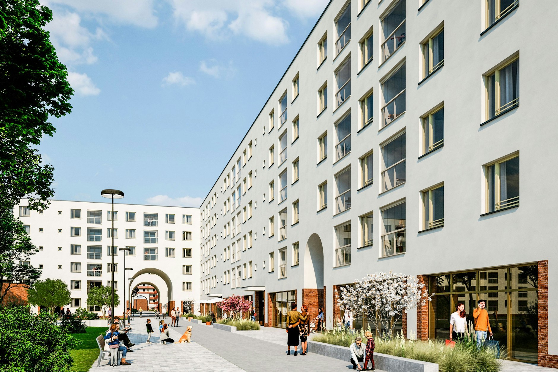 Bei der Sitzung des Baukollegiums wurde unter anderem das neue Fassaden- und Gestaltungskonzept der Wohnbebauung des Georg-Knorr-Parks vorgestellt.