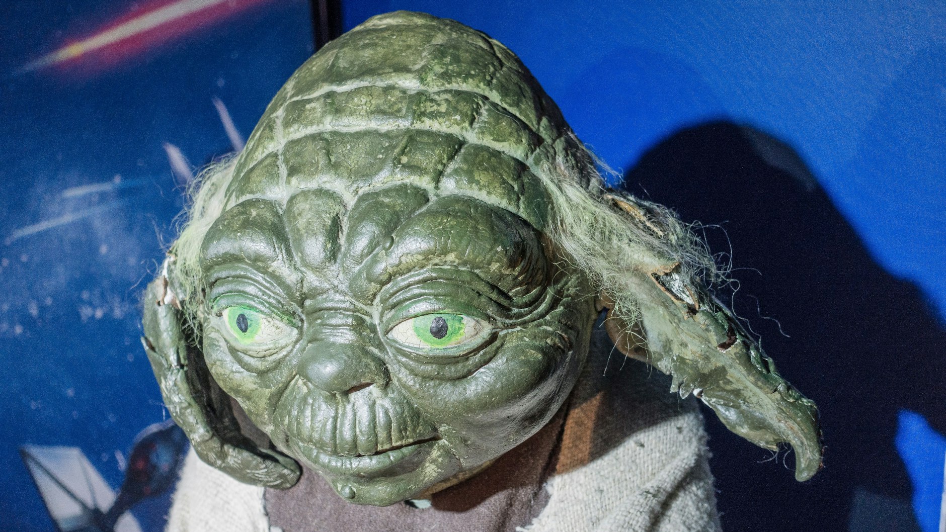 Yoda aus Star Wars steht ebenfalls im Wachsmuseum in Krakau ... und ist offenbar schon um Jahre gealtert.