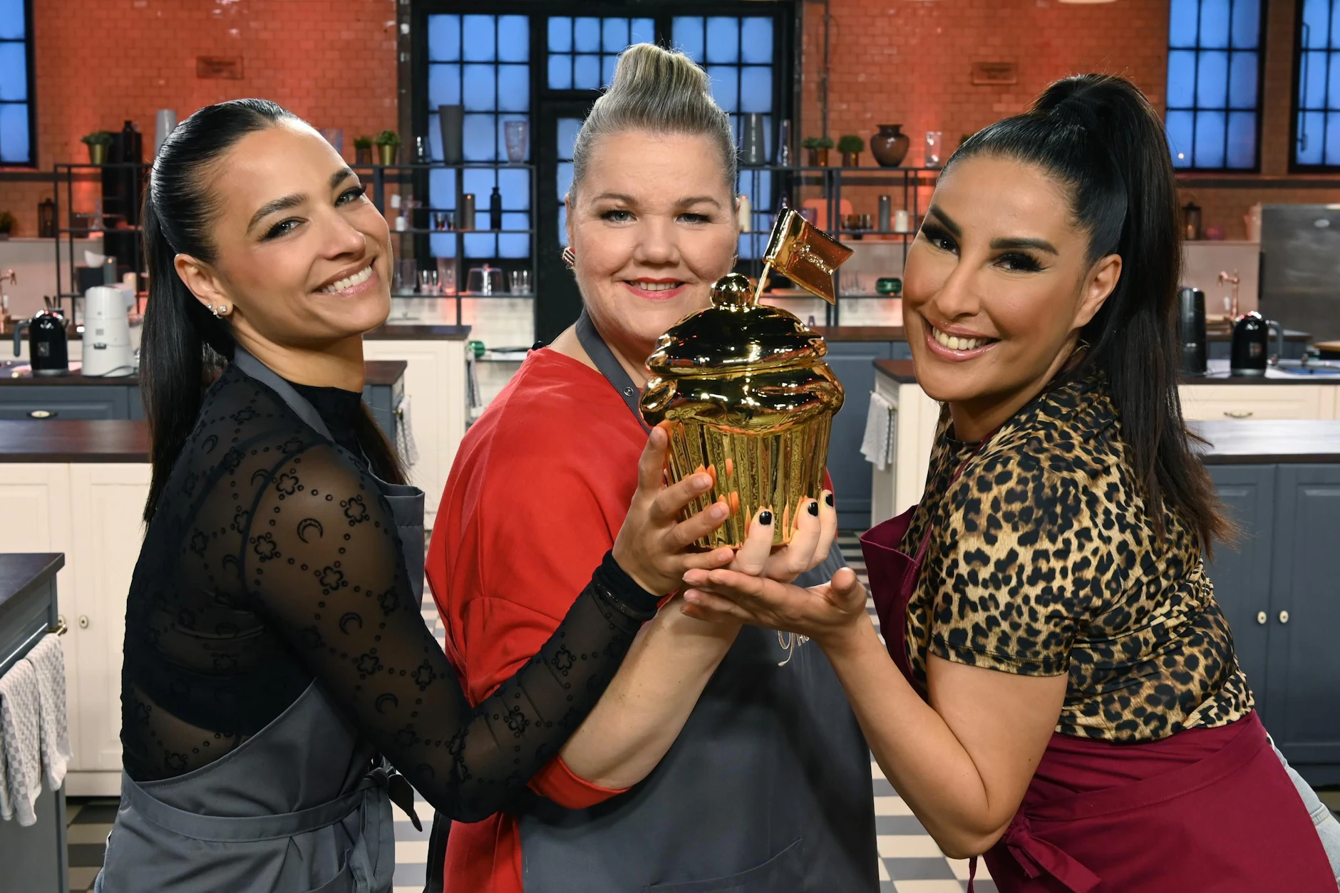 Amira Aly, Manuela Wisbeck und Senna Gammour haben es bei Das große Promibacken bis ins Finale geschafft.