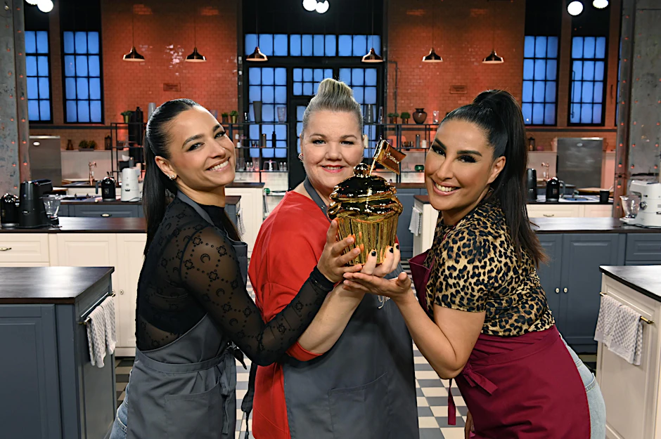 Amira Aly, Manuela Wisbeck und Senna Gammour haben es bei Das große Promibacken bis ins Finale geschafft.